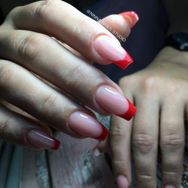 Ladies Red Dress Nail Design Inspiration