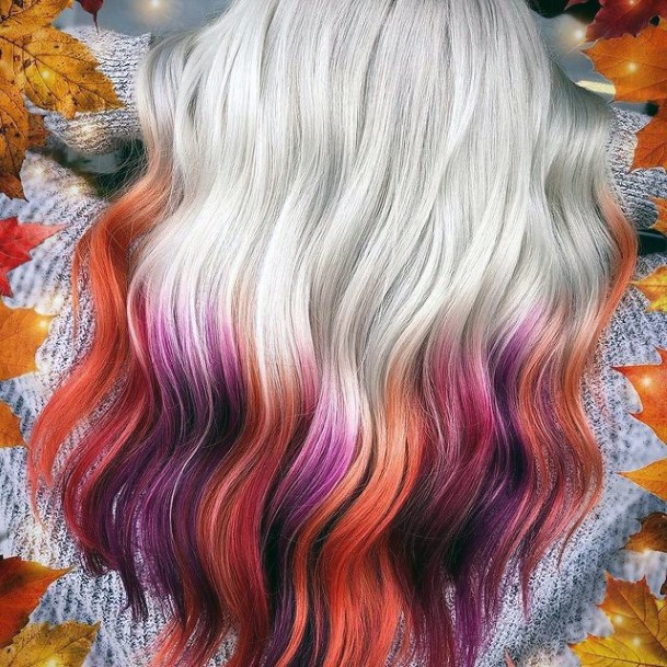 Ladies Red Ombre Hairstyles Design Inspiration