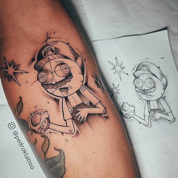 Ladies Rick And Morty Tattoo Design Inspiration