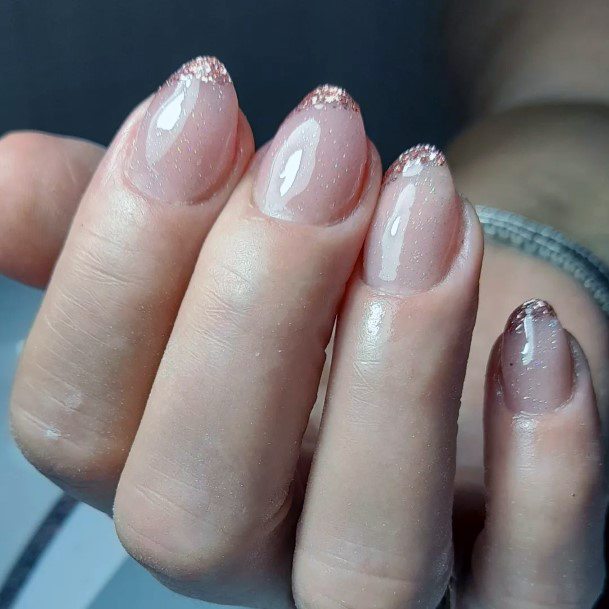 Ladies Rose Gold Nail Design Inspiration