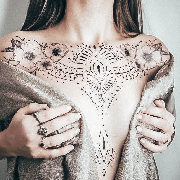 Ladies Sacred Geometry Tattoo Design Inspiration