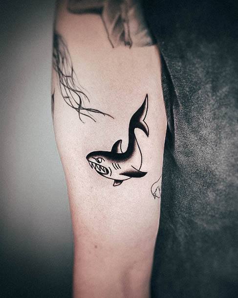 Ladies Shark Tattoo Design Inspiration