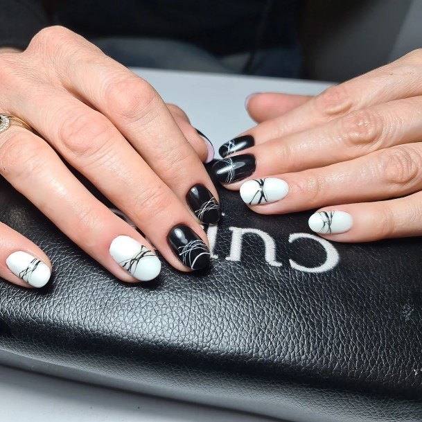 Ladies Spider Nail Design Inspiration