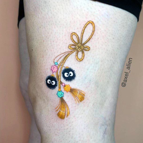 Ladies Susuwatari Tattoo Design Inspiration