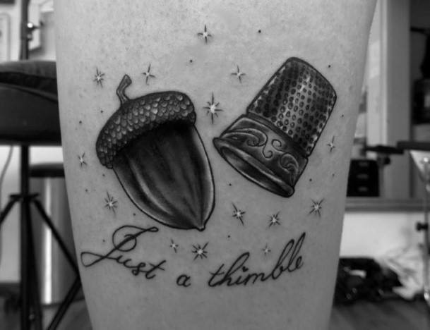 Ladies Thimble Tattoo Design Inspiration