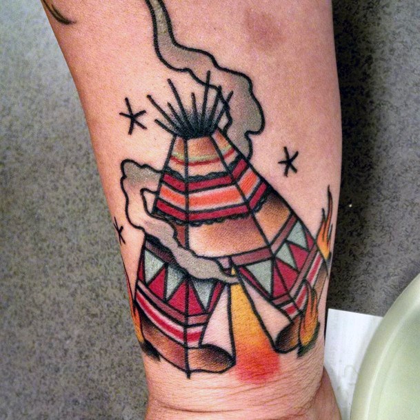 Ladies Tipi Tattoo Design Inspiration