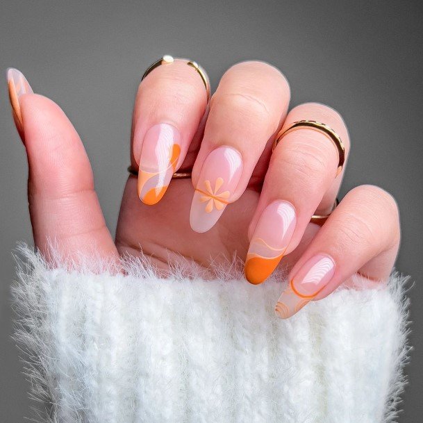 Ladies Translucent Nail Design Inspiration