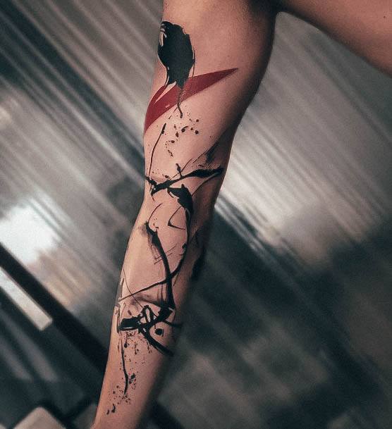 Ladies Trash Polka Tattoo Design Inspiration
