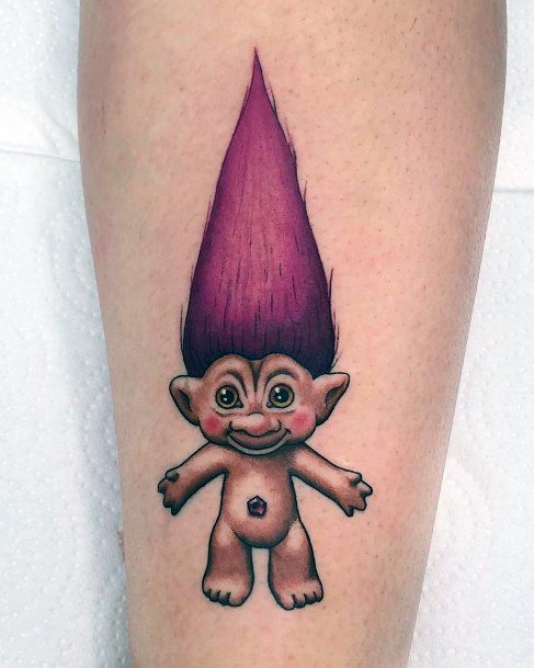 Ladies Troll Doll Tattoo Design Inspiration