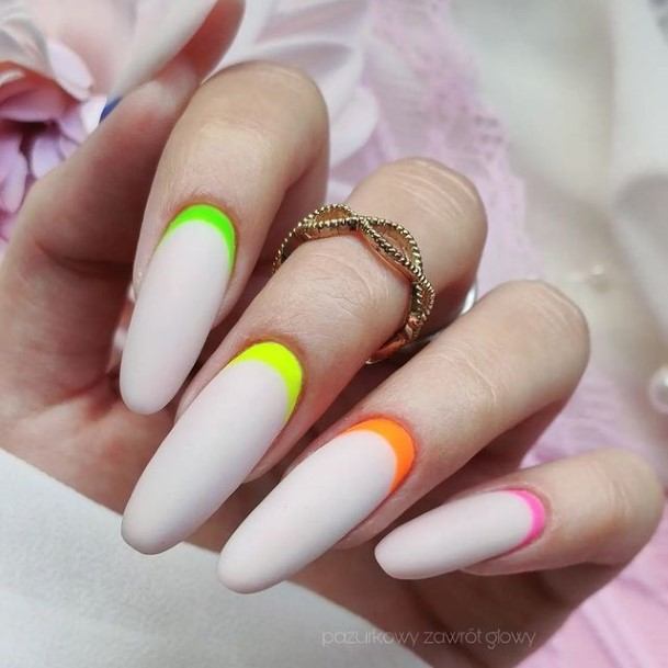 Ladies Unique Colors Nail Design Inspiration