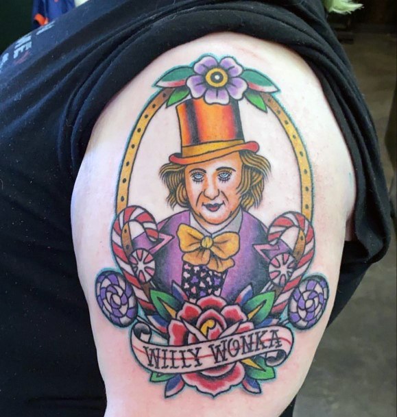 Ladies Willy Wonka Tattoo Design Inspiration