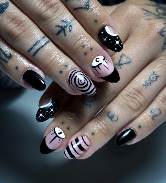 Ladies Witch Nail Design Inspiration