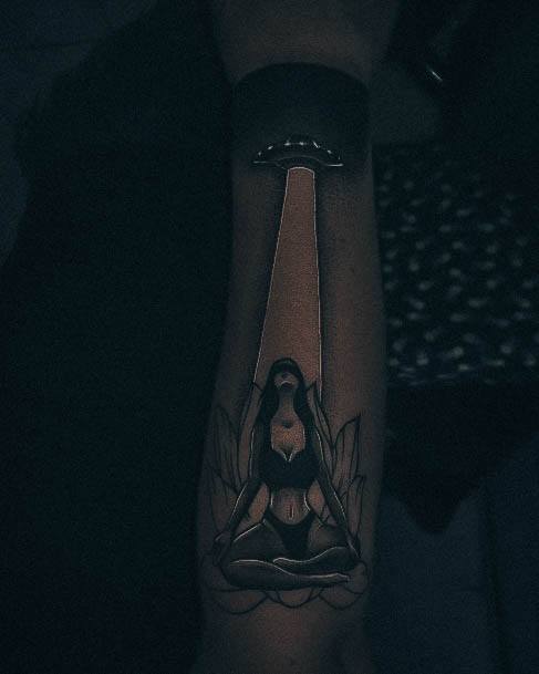 Ladies Yoga Tattoo Design Inspiration