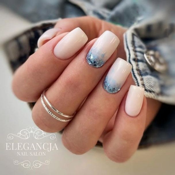 Lady With Elegant Glamorous Nail Body Art