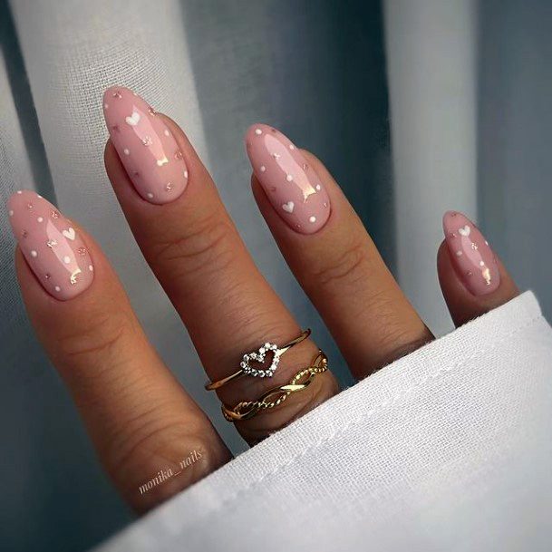 Lady With Elegant Gold Dress Nail Body Art