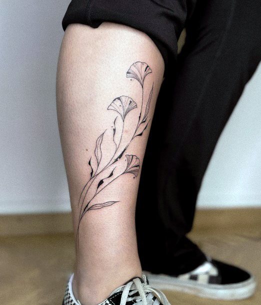 Lady With Elegant Marble Tattoo Body Art