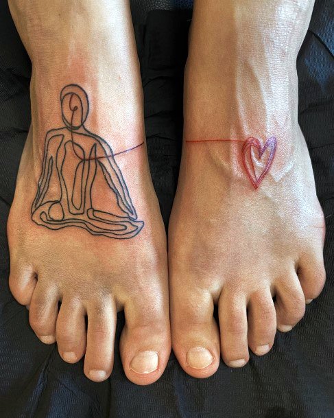 Lady With Elegant Meditation Tattoo Body Art