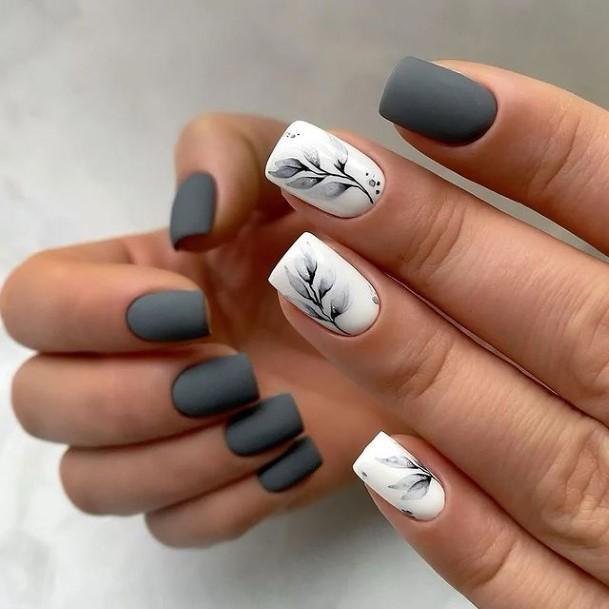 Lady With Elegant New Nail Body Art