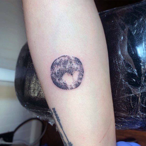 Lady With Elegant Pluto Tattoo Body Art