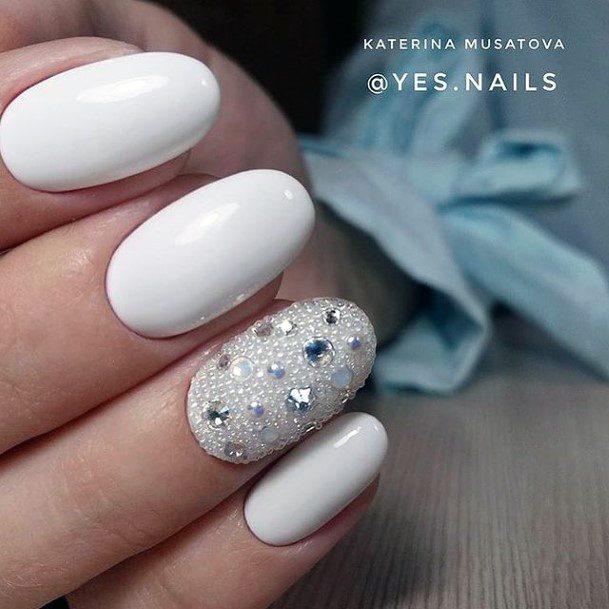 Top 100 Best Nails For White Dress - Beautiful Fingernail Design Ideas