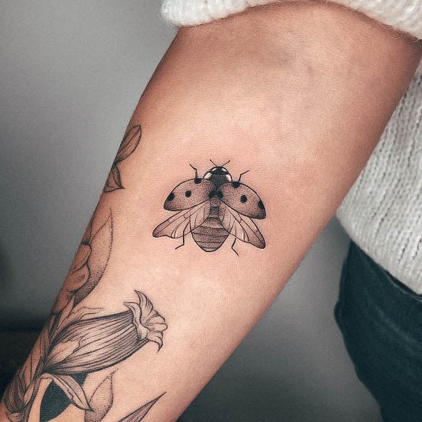 Ladybug Tattoo For Ladies