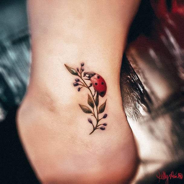 Ladybug Tattoos Feminine Ideas