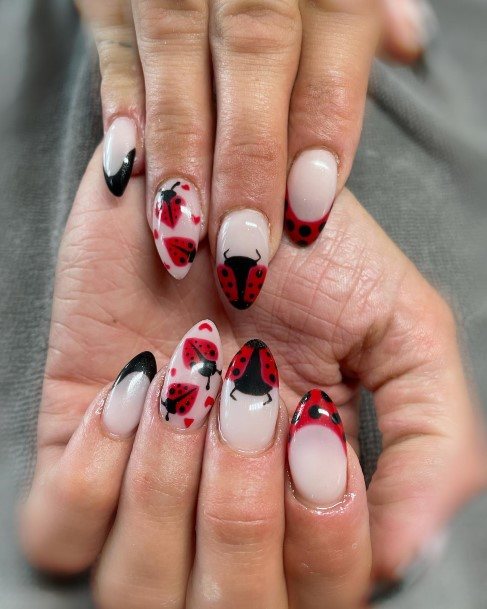 Ladybug Womens Nails