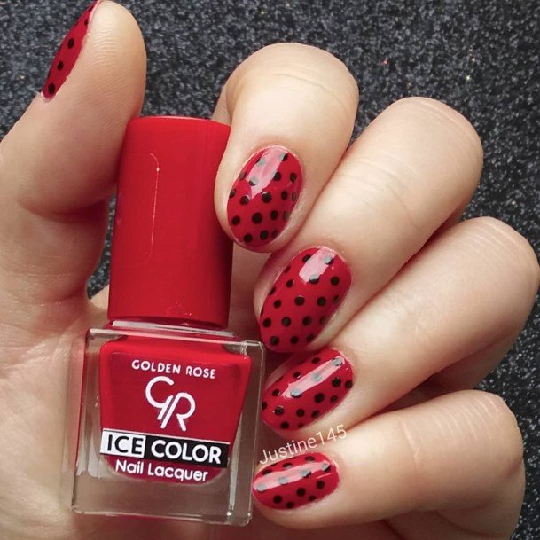 Ladybugic Womens Ladybug Nail Designs