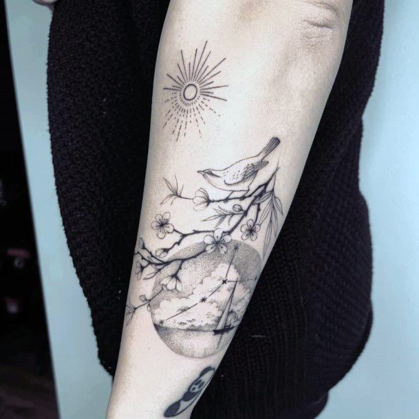 Lake Tattoo Design Inspiration For Women