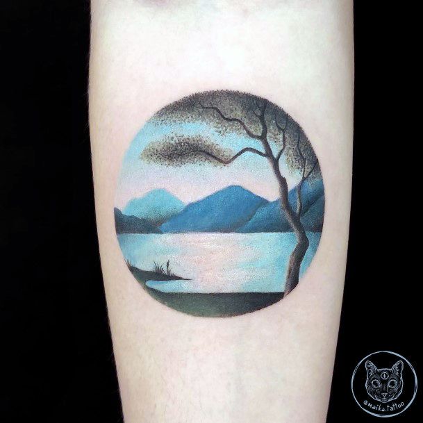 Lake Tattoos Feminine Ideas