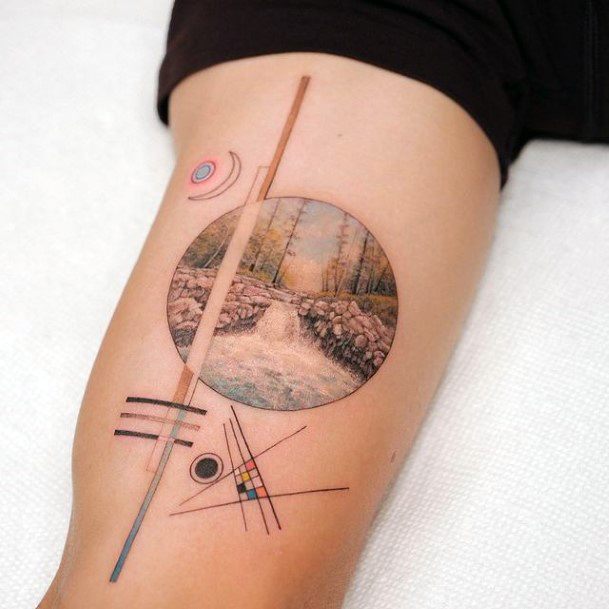 Landscape Female Tattoo Designs