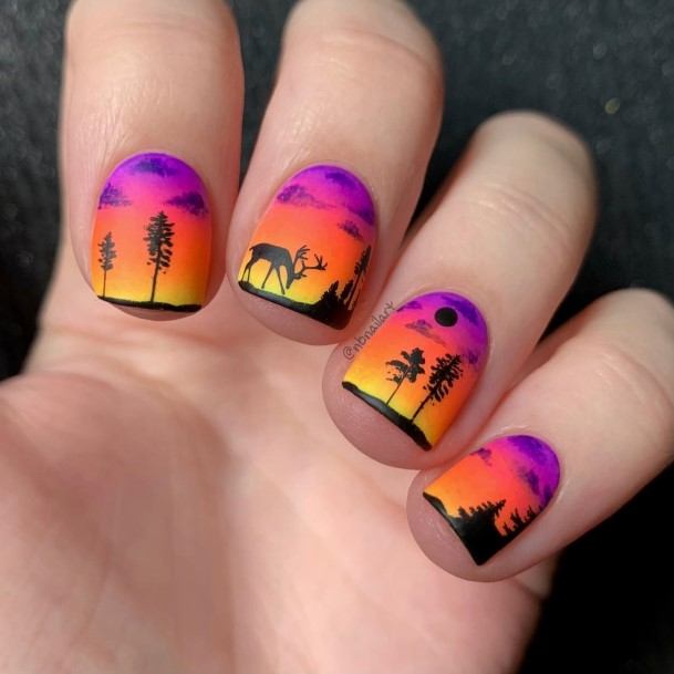 Landscape Girls Nail Ideas