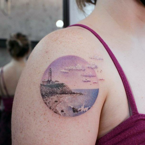 Landscape Tattoo Design Inspiration For Women