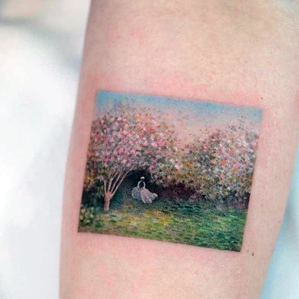 Landscape Tattoo For Ladies