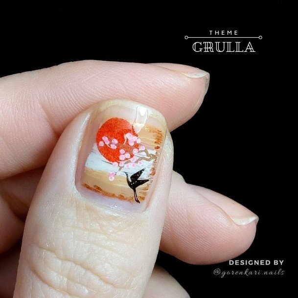 Landscape Womens Feminine Landscape Nails