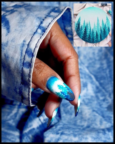 Landscape Womens Nail Ideas