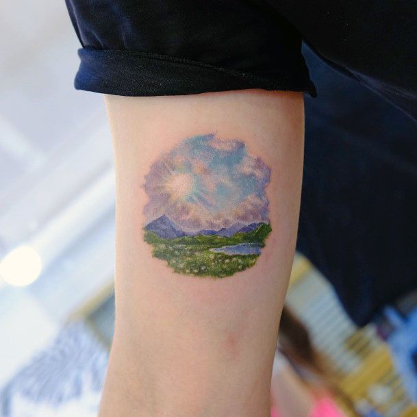 Landscape Womens Tattoo Ideas