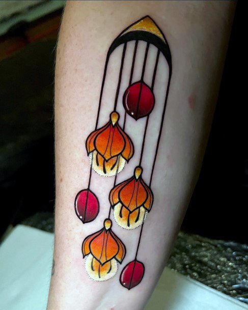 Lantern Tattoo For Ladies