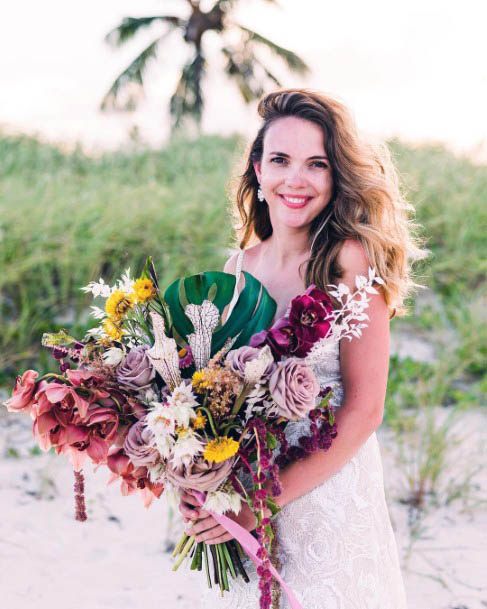 Large Beach Wedding Flowers Bouquet