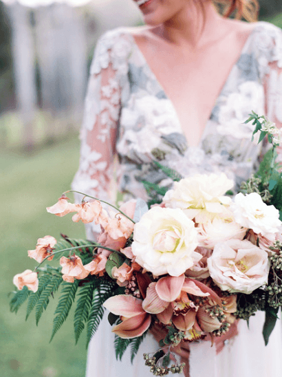 Large Blush Rose Flowers Wedding