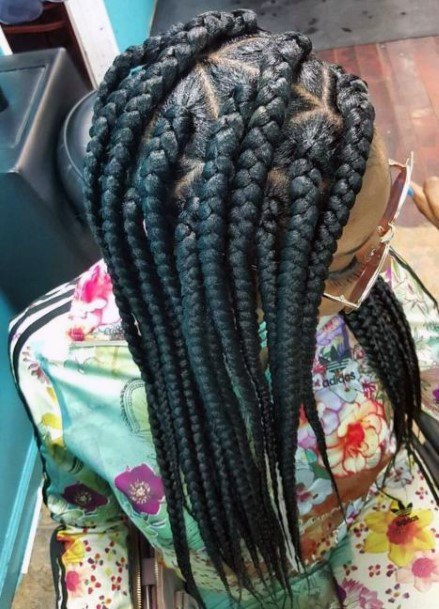 Large Box Braids Hot Braided Hairstyles For Black Women