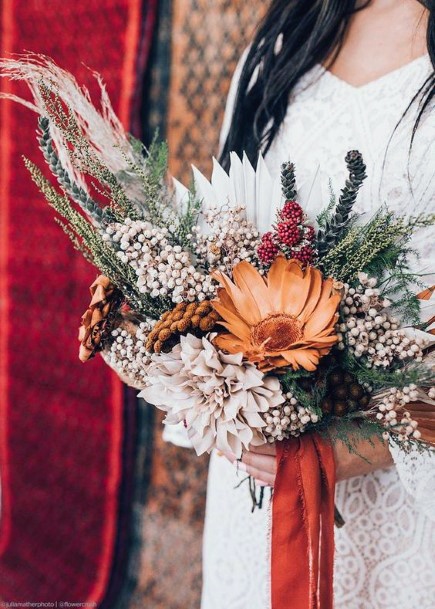 Large Flowers November Wedding