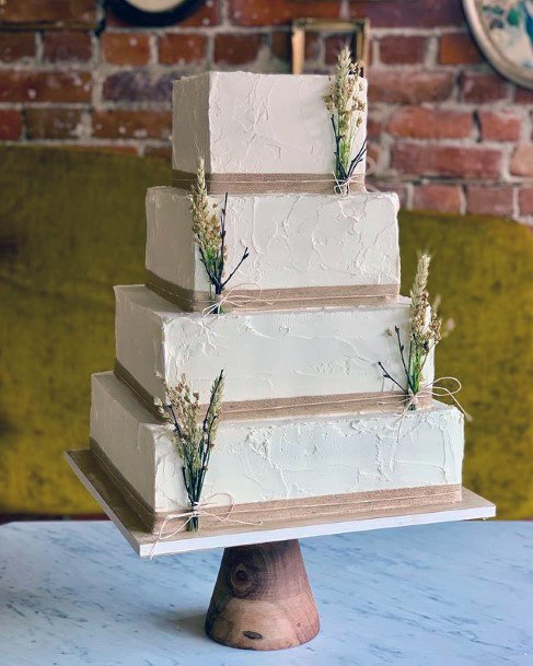 Large Square Wedding Cake