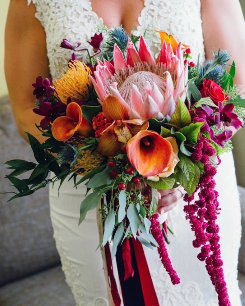 Large Tropical Wedding Flowers Bouquet