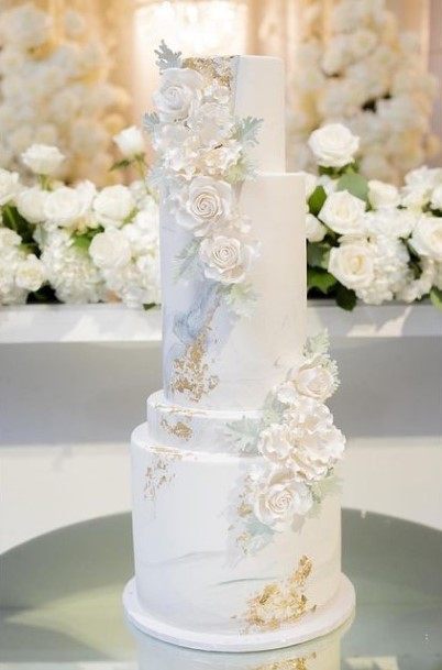 Large White Wedding Cake