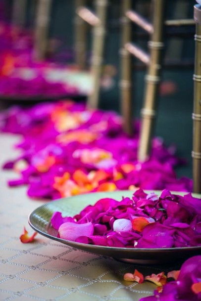 Lavendar Flowers Indian Wedding