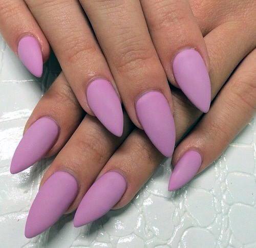 Lavendar Pink Matte Nails Women