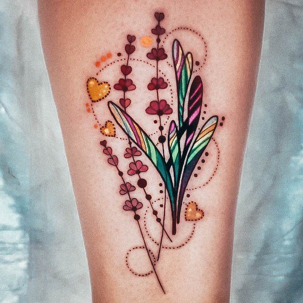 Lavender Girls Tattoo Ideas