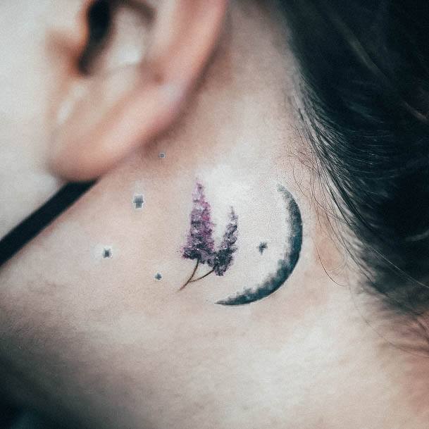 Lavender Tattoo For Ladies