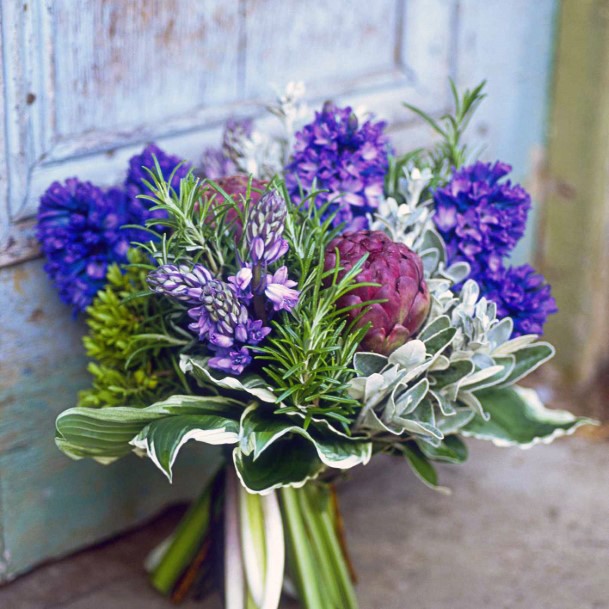 Lavender Wedding Flowers Bunch Art